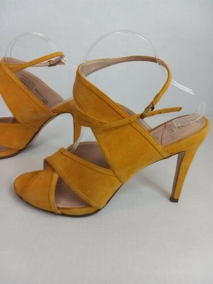 Sole Society Esme Spicy Mustard Suede Stiletto Heel Womens Sz 10 - Picture 8 of 12